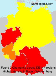Surname Chomenko in Germany Surname Chomenko in Germany