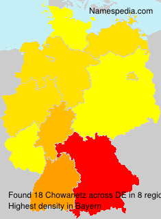 Surname Chowanetz in Germany Surname Chowanetz in Germany