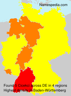 Surname Cicekci in Germany Surname Cicekci in Germany