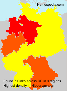 Surname Cinko in Germany Surname Cinko in Germany