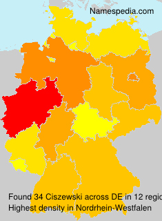 Surname Ciszewski in Germany Surname Ciszewski in Germany