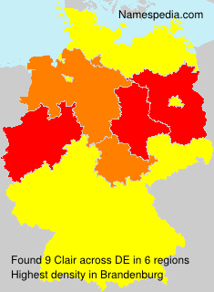 Surname Clair in Germany Surname Clair in Germany