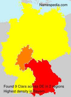 Surname Clara in Germany Surname Clara in Germany