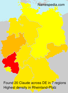 Surname Claude in Germany Surname Claude in Germany