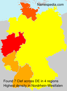 Surname Clef in Germany Surname Clef in Germany