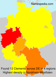 Surname Clements in Germany Surname Clements in Germany