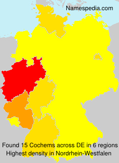 Surname Cochems in Germany Surname Cochems in Germany