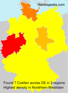 Surname Coellen in Germany Surname Coellen in Germany