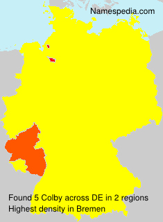 Surname Colby in Germany Surname Colby in Germany