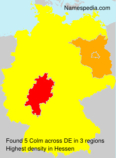 Surname Colm in Germany Surname Colm in Germany