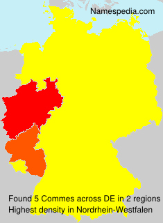 Surname Commes in Germany Surname Commes in Germany