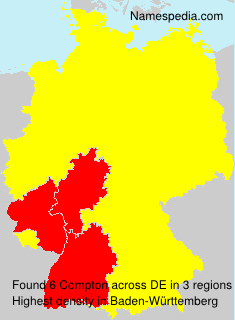 Surname Compton in Germany Surname Compton in Germany