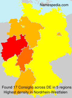 Surname Consiglio in Germany Surname Consiglio in Germany