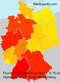 Surname Constantin in Germany Surname Constantin in Germany