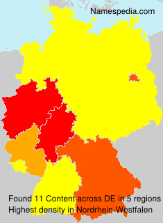Surname Content in Germany Surname Content in Germany