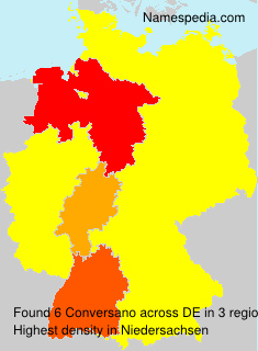 Surname Conversano in Germany Surname Conversano in Germany