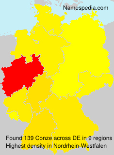 Surname Conze in Germany Surname Conze in Germany