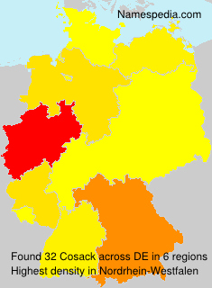 Surname Cosack in Germany Surname Cosack in Germany