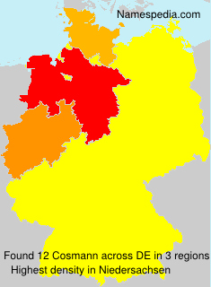 Surname Cosmann in Germany Surname Cosmann in Germany