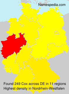 Surname Cox in Germany Surname Cox in Germany