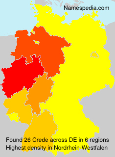 Surname Crede in Germany Surname Crede in Germany