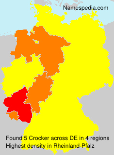 Surname Crocker in Germany Surname Crocker in Germany