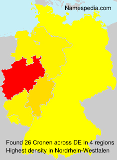 Surname Cronen in Germany Surname Cronen in Germany