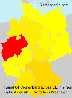 Surname Cronenberg in Germany Surname Cronenberg in Germany