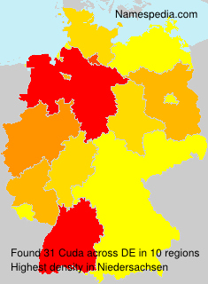 Surname Cuda in Germany Surname Cuda in Germany