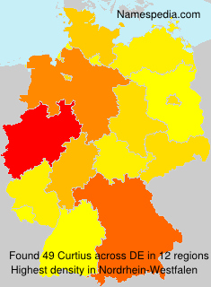 Surname Curtius in Germany Surname Curtius in Germany
