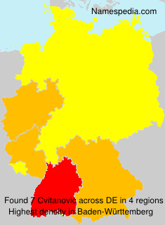 Surname Cvitanovic in Germany Surname Cvitanovic in Germany