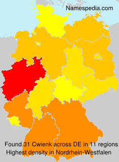Surname Cwienk in Germany Surname Cwienk in Germany
