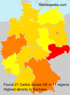 Surname Cwikla in Germany Surname Cwikla in Germany