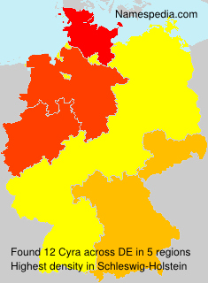 Surname Cyra in Germany Surname Cyra in Germany