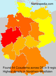 Surname Czauderna in Germany Surname Czauderna in Germany