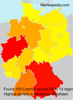 Surname Czerner in Germany Surname Czerner in Germany