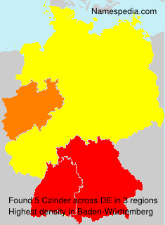 Surname Czinder in Germany Surname Czinder in Germany