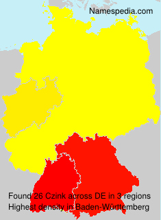 Surname Czink in Germany Surname Czink in Germany