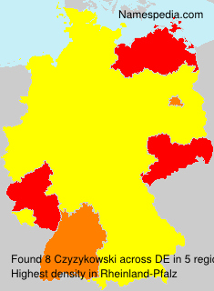 Surname Czyzykowski in Germany Surname Czyzykowski in Germany