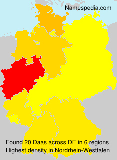 Surname Daas in Germany Surname Daas in Germany