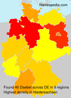 Surname Daebel in Germany Surname Daebel in Germany