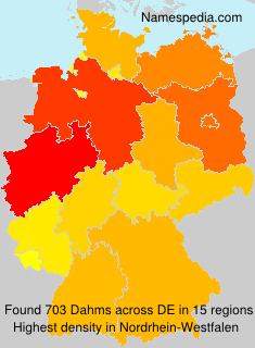 Surname Dahms in Germany Surname Dahms in Germany