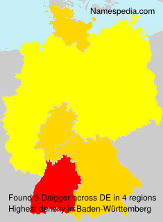 Surname Daigger in Germany Surname Daigger in Germany