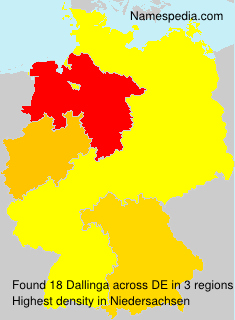 Surname Dallinga in Germany Surname Dallinga in Germany