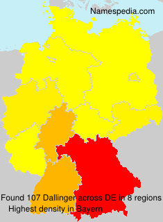 Surname Dallinger in Germany Surname Dallinger in Germany