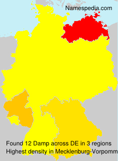 Surname Damp in Germany Surname Damp in Germany