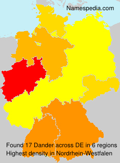 Surname Dander in Germany Surname Dander in Germany