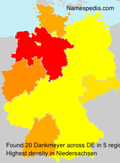 Surname Dankmeyer in Germany Surname Dankmeyer in Germany