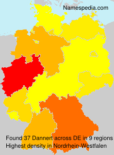 Surname Dannert in Germany Surname Dannert in Germany