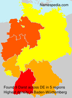 Surname Darst in Germany Surname Darst in Germany